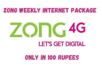 Zong Weekly Internet Package in 100 Rupees | 100GB