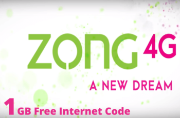Zong 1GB Free Internet Code