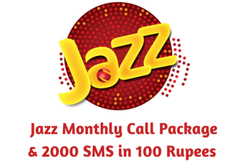 Jazz Monthly Call Package in 100 Rupees 1000 Minutes