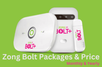 Zong Bolt Packages & Price 2023 (Monthly & Yearly)
