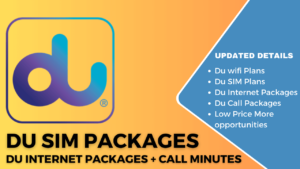 Du SIM Packages Du internet packages & Call Minutes