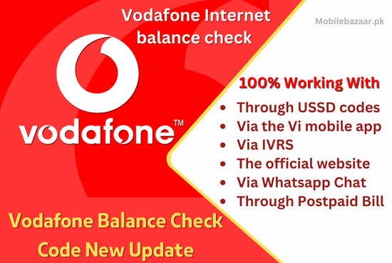 Vodafone Balance Check Code