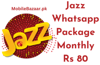 Jazz Whatsapp Package Monthly Rs 80 2024