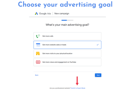 how to create ads on google